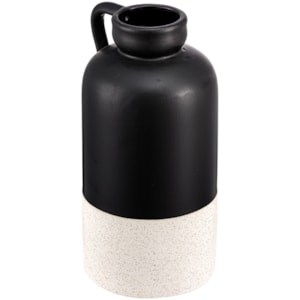 Vaso de Cerâmica Varsala Preto Alto - 32cm 