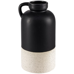 Vaso de Cerâmica Varsala Preto Médio - 26cm 