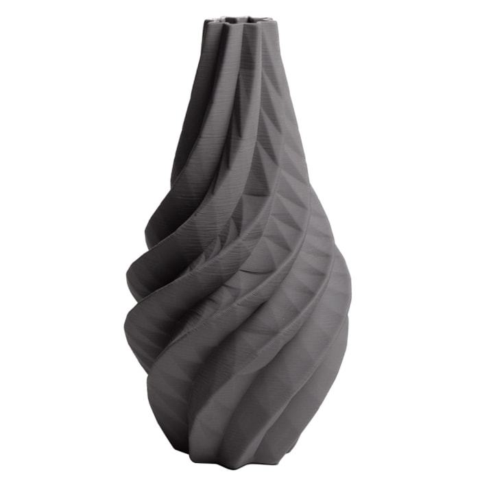 Vaso de Cerâmica Verona Preto Alto - 41cm - Madel Home