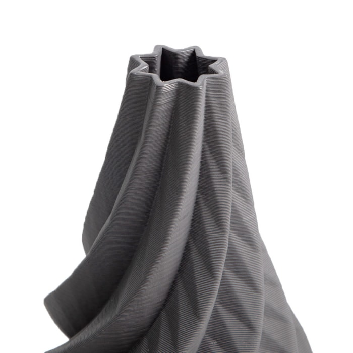 Vaso de Cerâmica Verona Preto Médio - 38cm - Madel Home