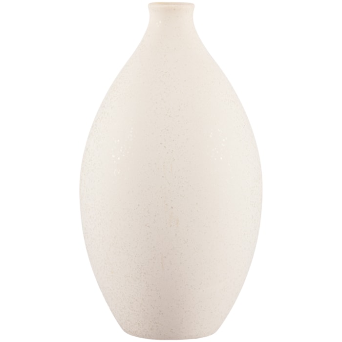 Vaso de Cerâmica Yuna Off-White Alto - 34cm - Madel Home