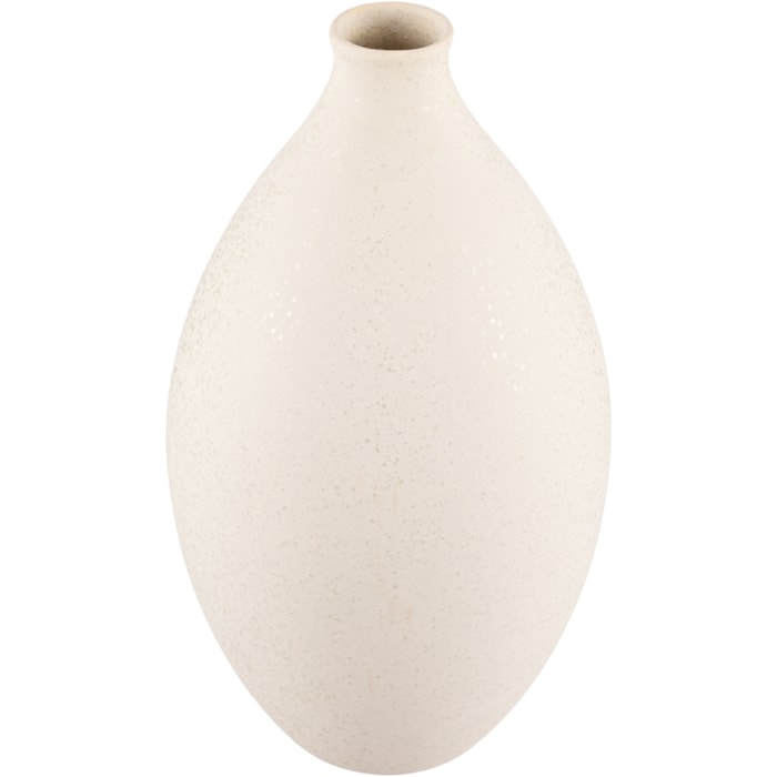 Vaso de Cerâmica Yuna Off-White Alto - 34cm - Madel Home