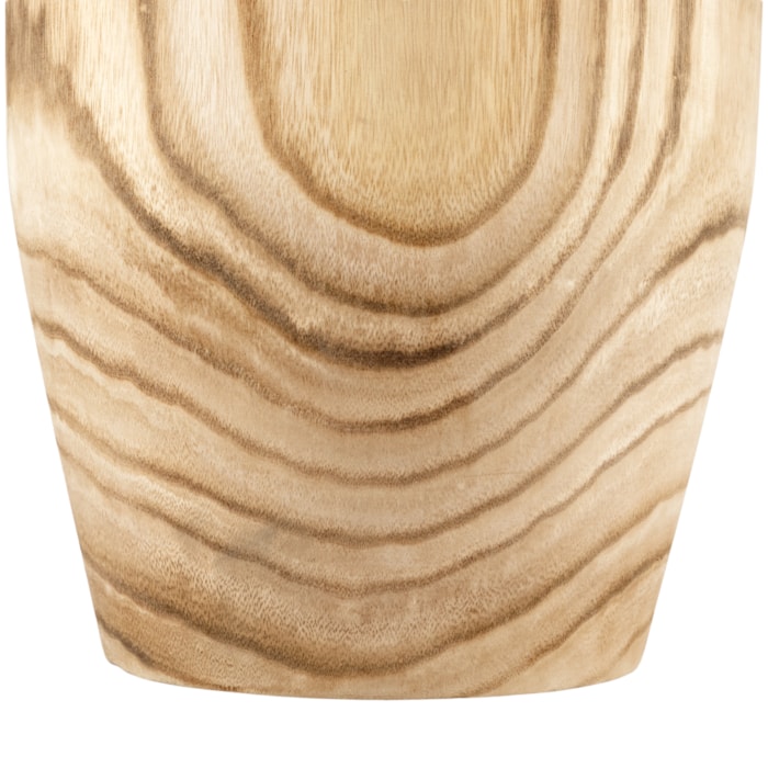 Vaso de Madeira Civita Natural Alto - 36cm - Madel Home