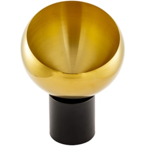 Vaso de Metal Amalfi Dourado Alto - 29cm 