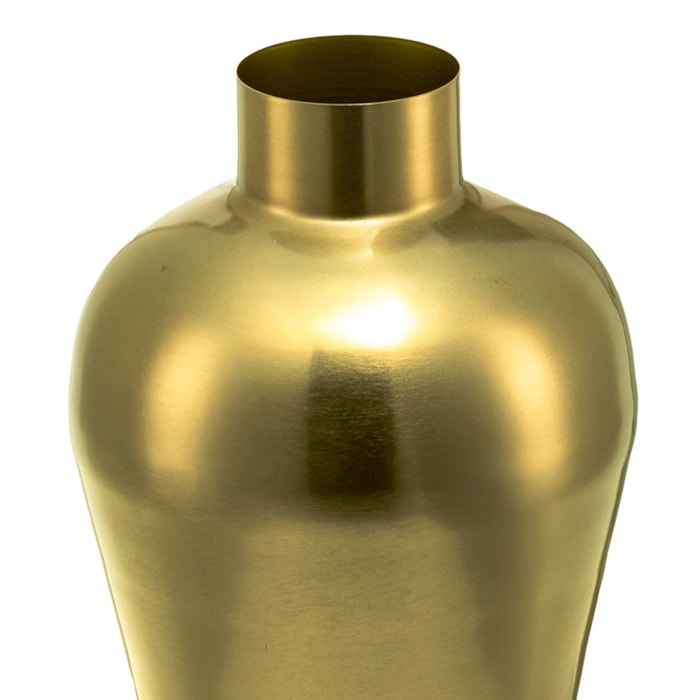Vaso de Metal Ayla Dourado Alto - 36cm - Madel Home
