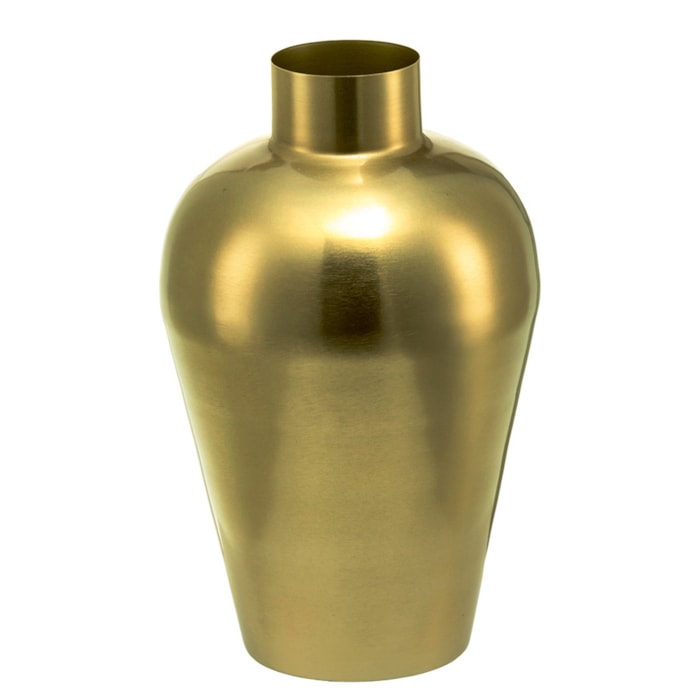 Vaso de Metal Ayla Dourado Alto - 36cm - Madel Home