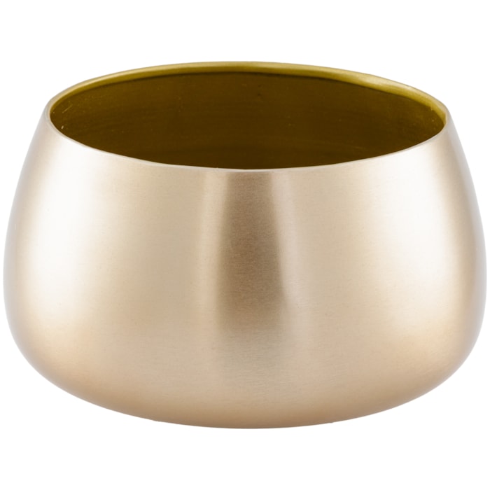 Vaso de Metal Brise Baixo M - 21,5cm - Madel Home