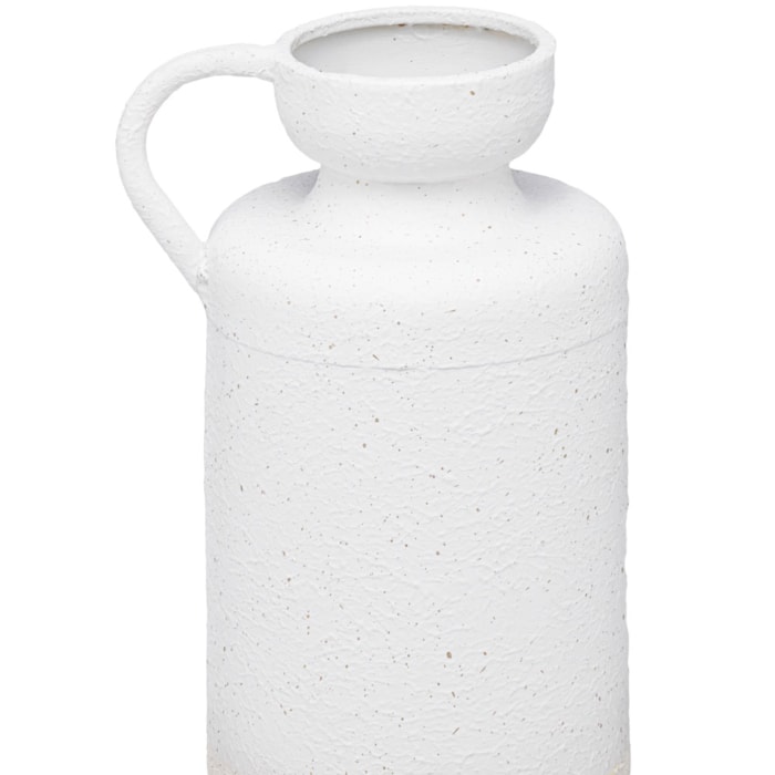 Vaso de Metal Capri Off-White Alto - 41cm - Madel Home