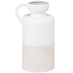 Vaso de Metal Capri Off-White Médio - 33cm