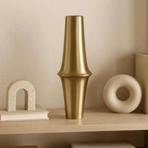 Vaso de Metal Doha Bege Alto - 57cm