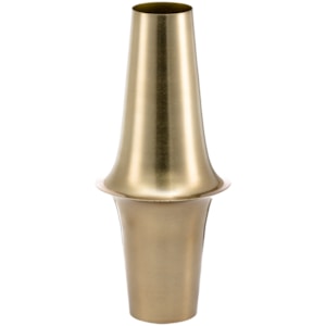 Vaso de Metal Doha Bege Baixo - 35cm