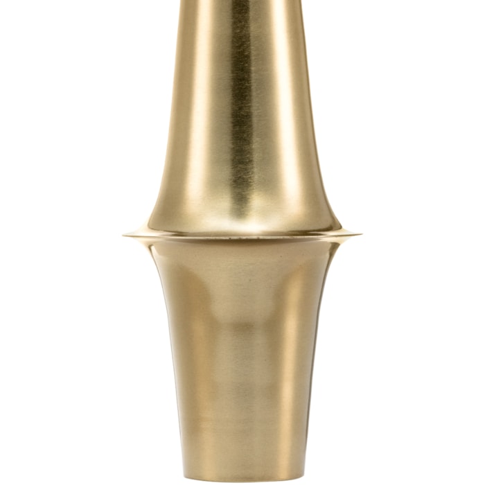 Vaso de Metal Doha Bege Baixo - 35cm - Madel Home