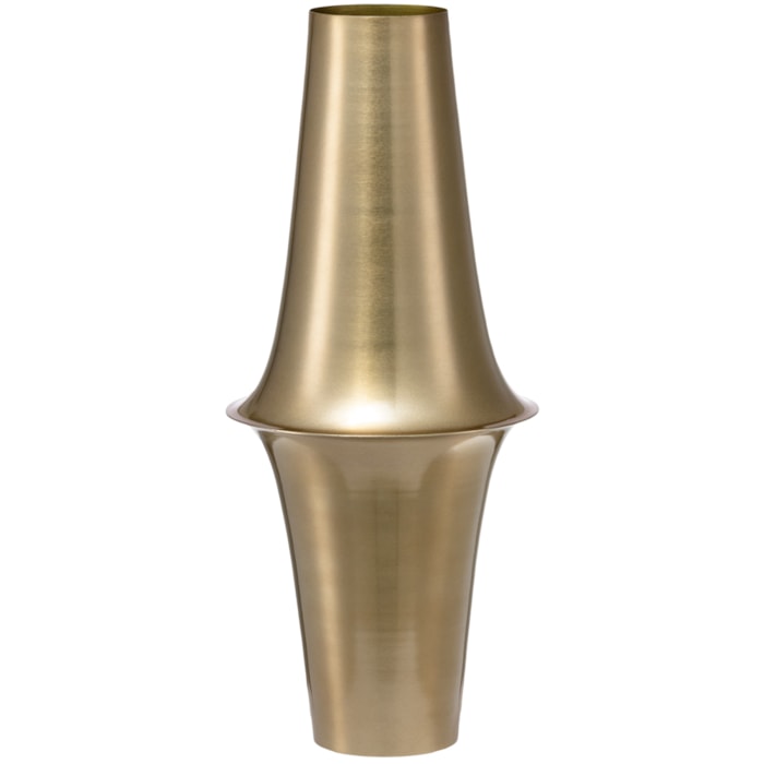 Vaso de Metal Doha Bege Médio - 46cm - Madel Home