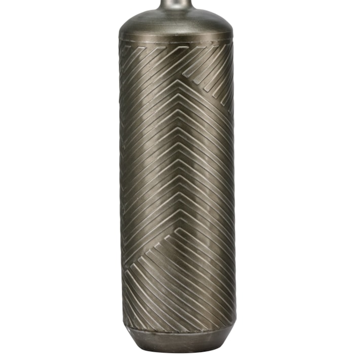 Vaso de Metal Imani Preto Alto - 63cm - Madel Home