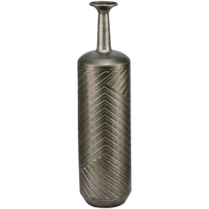 Vaso de Metal Imani Preto Alto - 63cm 