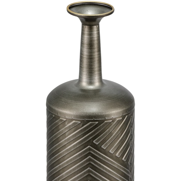 Vaso de Metal Imani Preto Médio - 53cm - Madel Home