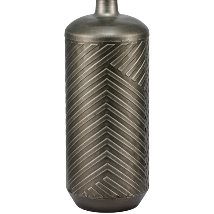 Vaso de Metal Imani Preto Médio - 53cm - Madel Home