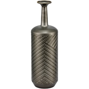 Vaso de Metal Imani Preto Médio - 53cm 