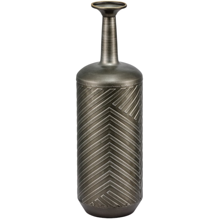 Vaso de Metal Imani Preto Médio - 53cm - Madel Home