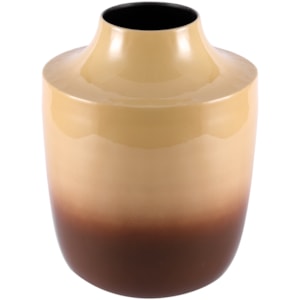 Vaso de Metal Nyra Marrom Alto - 28cm