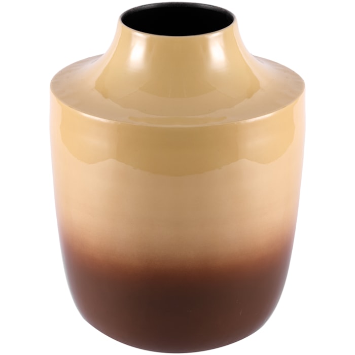 Vaso de Metal Nyra Marrom Alto - 28cm - Madel Home