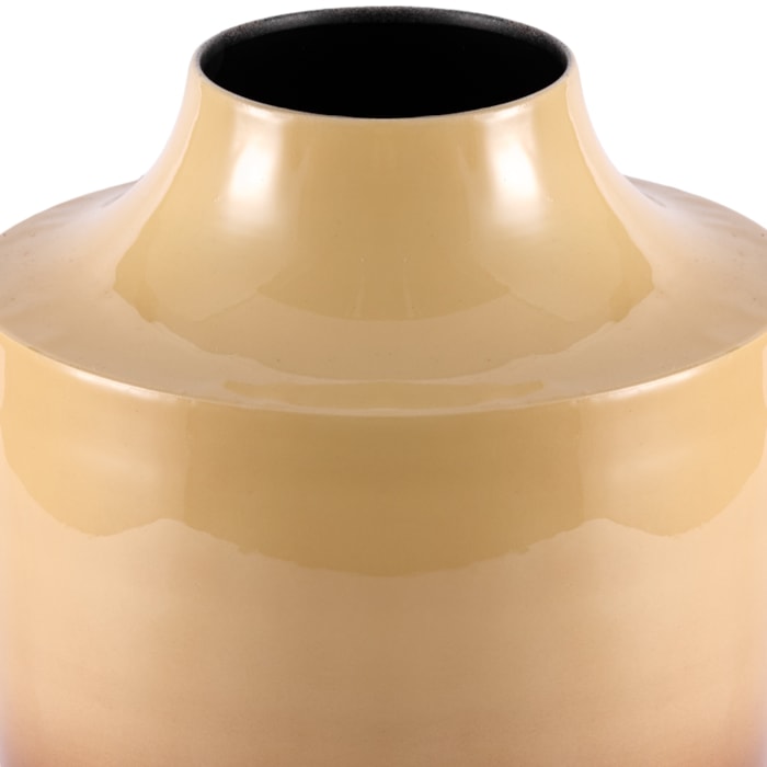 Vaso de Metal Nyra Marrom Alto - 28cm - Madel Home