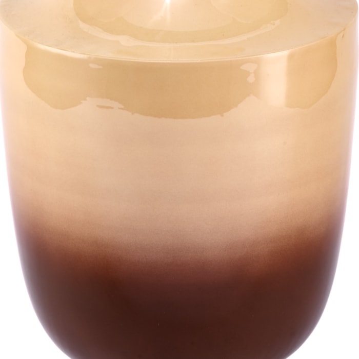 Vaso de Metal Nyra Marrom Alto - 28cm - Madel Home
