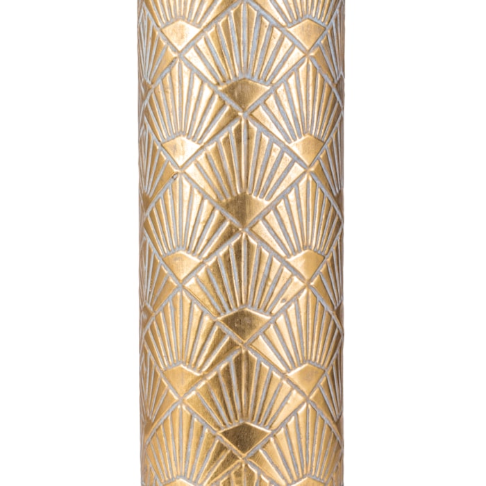 Vaso de Metal Toledo Dourado Alto - 76cm - Madel Home