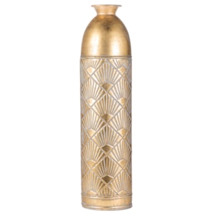 Vaso de Metal Toledo Dourado Alto - 76cm 