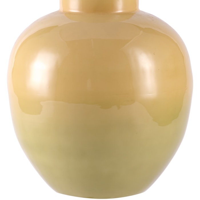 Vaso de Metal Tulum Bege Alto - 27cm - Madel Home