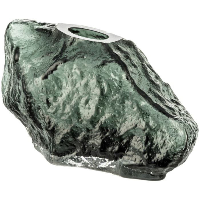 Vaso de Murano Amari Verde Baixo - 17cm - Madel Home