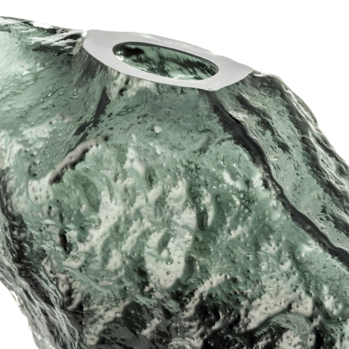 Vaso de Murano Amari Verde Baixo - 17cm - Madel Home