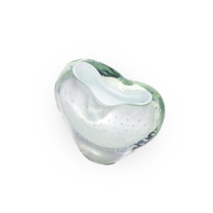 Vaso de Murano Braga Transparente Baixo - 16cm 