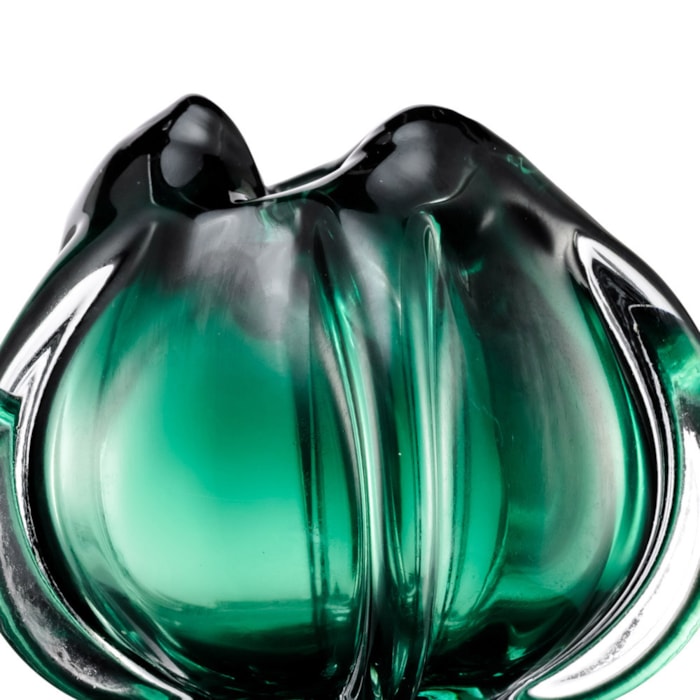 Vaso de Murano Elora Verde Baixo - 18cm - Madel Home