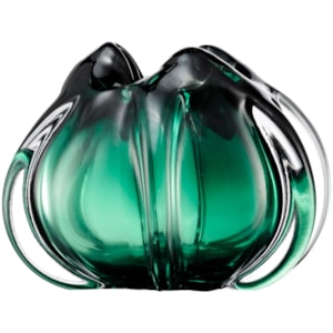Vaso de Murano Elora Verde Baixo - 18cm 