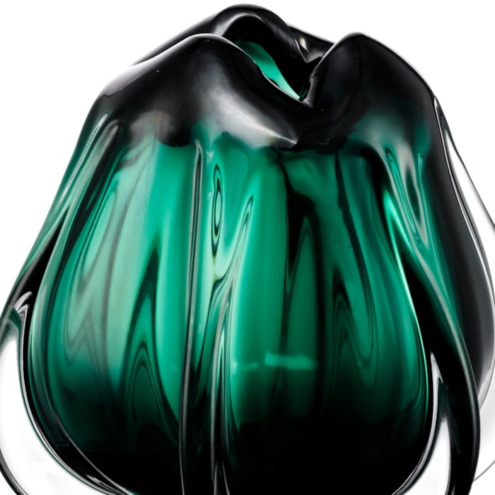 Vaso de Murano Elora Verde Médio - 22,5cm - Madel Home