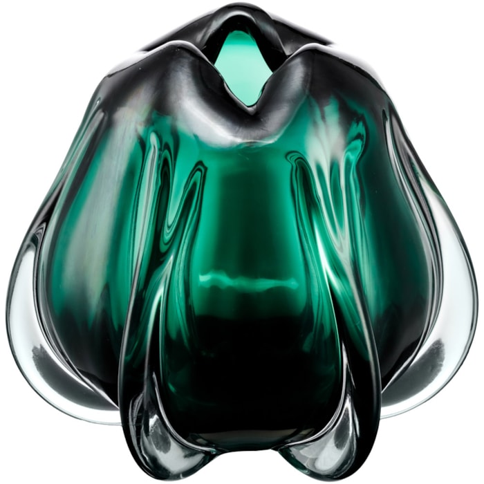 Vaso de Murano Elora Verde Médio - 22,5cm - Madel Home