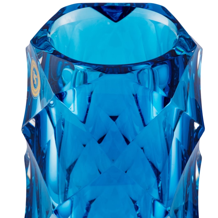 Vaso de Murano Felina Azul Alto - 32cm - Madel Home