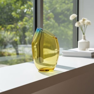 Vaso de Murano Luma Âmbar Alto - 36cm