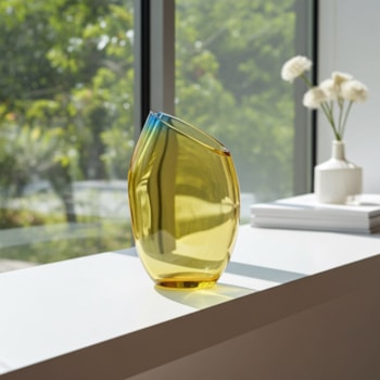 Vaso de Murano Luma Âmbar Alto - 36cm