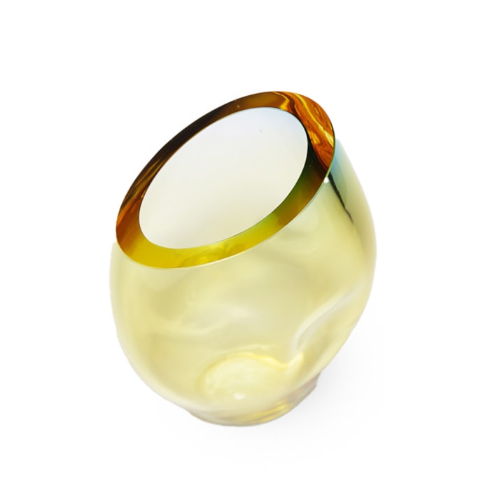 Vaso de Murano Luma Âmbar Alto - 36cm - Madel Home