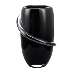 Vaso de Murano Maelis Preto Alto - 36cm