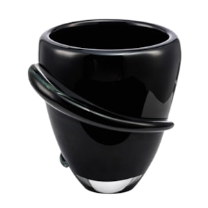 Vaso de Murano Maelis Preto Médio - 26cm
