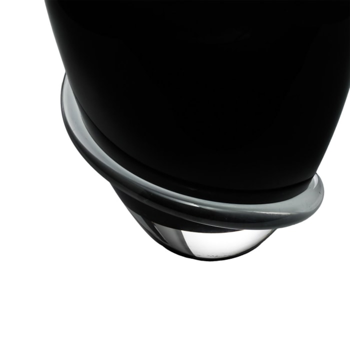 Vaso de Murano Maelis Preto Médio - 26cm - Madel Home