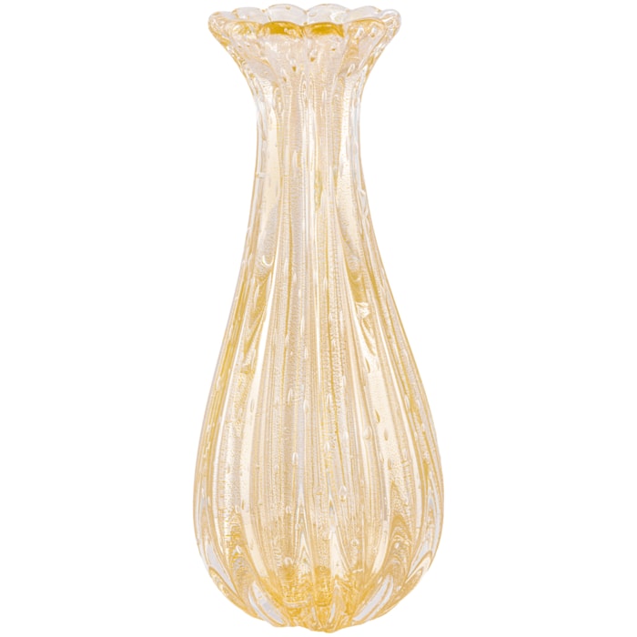 Vaso de Murano Merida Âmbar Médio - 33cm - Madel Home