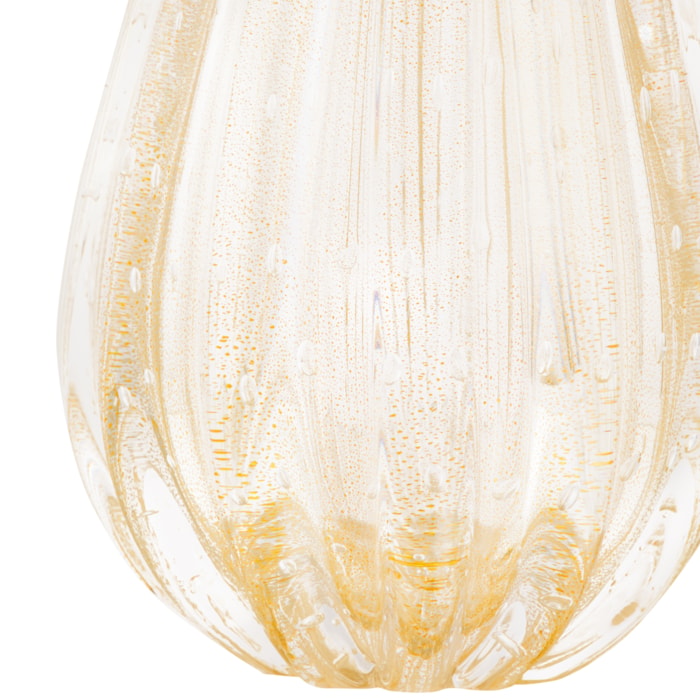 Vaso de Murano Merida Âmbar Médio - 33cm - Madel Home