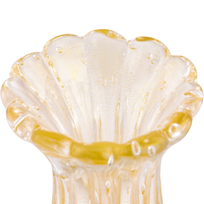 Vaso de Murano Merida Âmbar Médio - 33cm - Madel Home