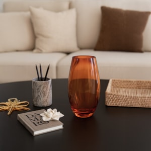 Vaso de Murano Mia Âmbar Alto - 33cm 