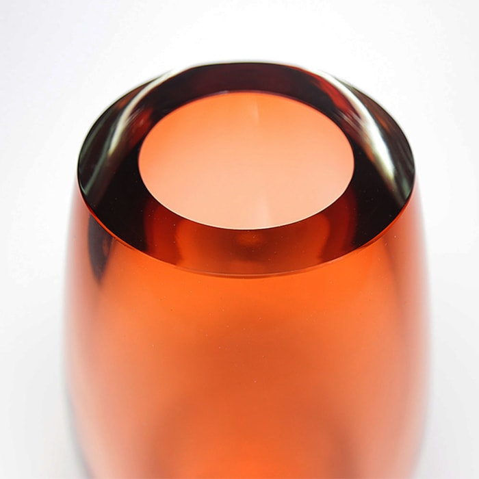 Vaso de Murano Mia Âmbar Alto - 33cm - Madel Home