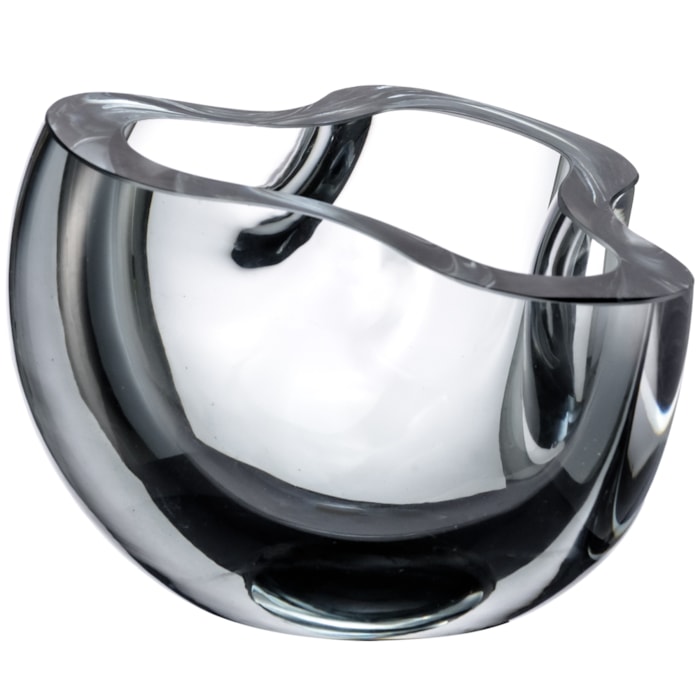 Vaso de Murano Minori Transparente Médio - 15cm - Madel Home